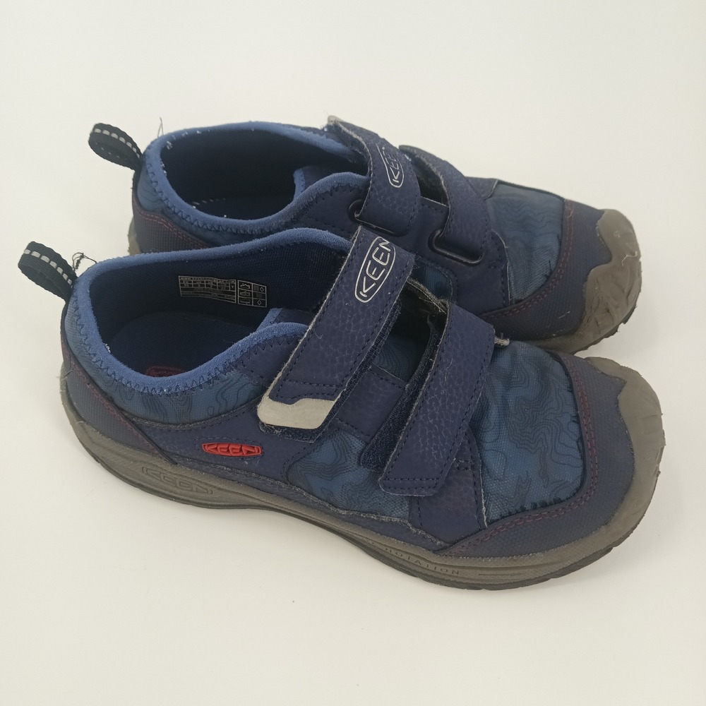 Keen Chandler CNX Kids Blue Topographic Sneakers 1026191 Size 3Y EU 35